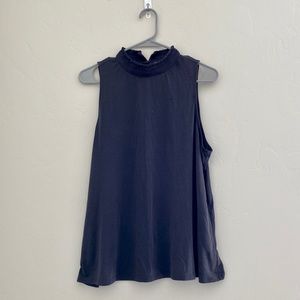 Loft sleeveless mock neck